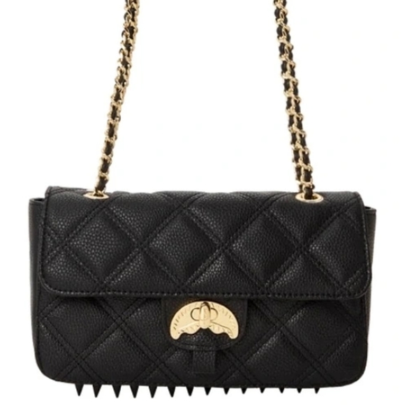 Sprayground Bags Limited Edition Sprayground Quilted Black And Gold